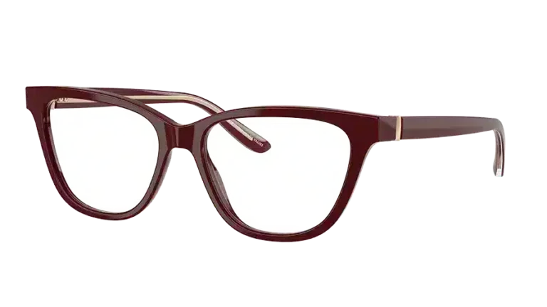 Lunettes cat-eye Giorgio Armani AR7263, collection Automne-Hiver 2024, monture bordeaux
