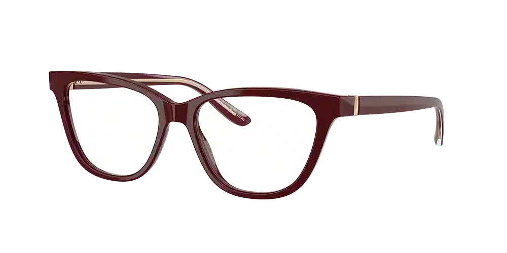 Lunettes cat-eye Giorgio Armani AR7263, collection Automne-Hiver 2024, monture bordeaux