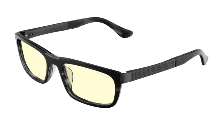 Gunnar Tahoe Amber Glasses with Black Frame and Amber Lenses for Blue Light Reduction