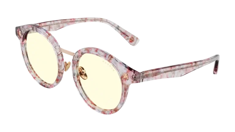 Lunettes Gunnar tokidoki Flower Power avec monture florale et verres ambrés pour réduire la lumière bleue