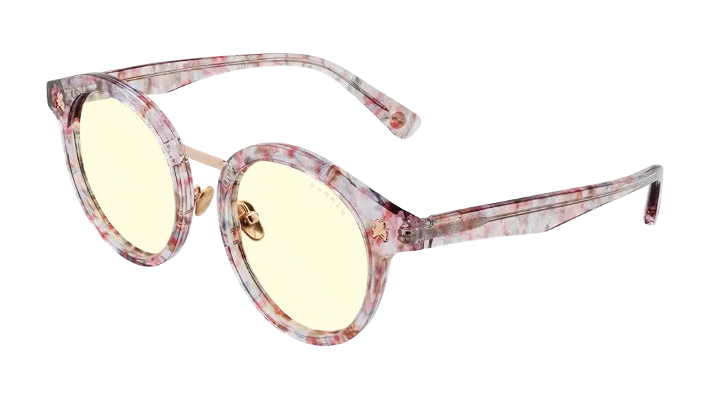 Gunnar tokidoki Flower Power Glasses with Floral Frame and Amber Lenses for Blue Light Reduction