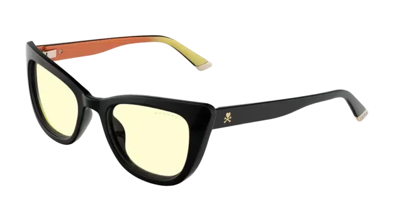 Gunnar tokidoki Sweet Fruits Cat-Eye Glasses with Black Frame and Amber Lenses for Blue Light Reduction