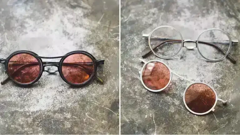 Gafas RIGARDS modelo RG2001TVA, diseño redondo con lentes tintadas en rojo